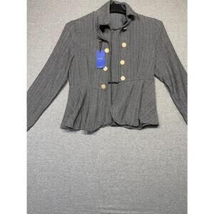 Women's Chouyatou Black and White Herringbone Blazer Size S